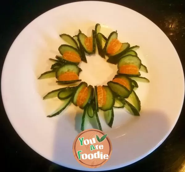 Cucumber and orange dish