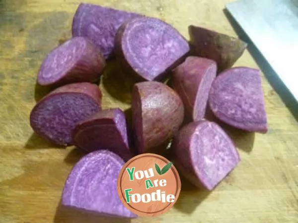 Crispy purple potato