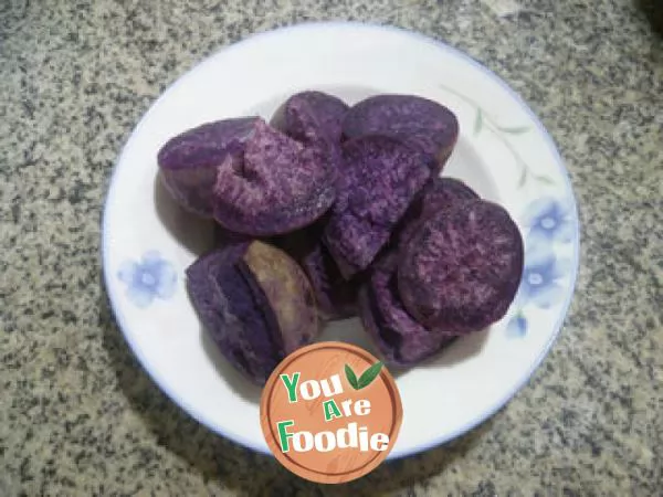 Crispy purple potato