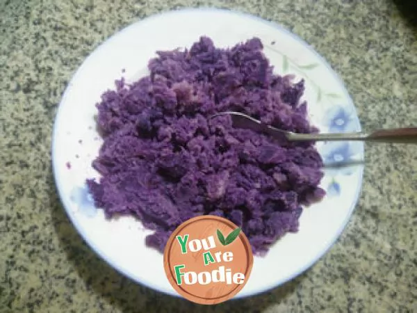 Crispy purple potato