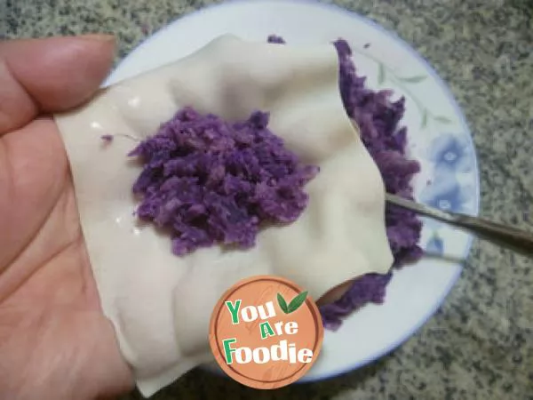 Crispy purple potato