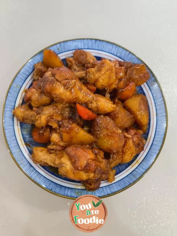 Sugar free version braised wing root