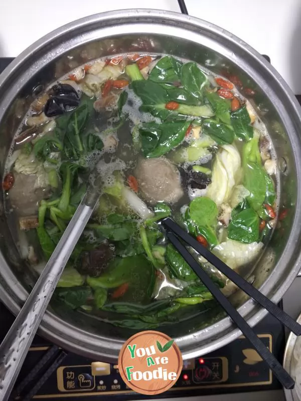 Homemade Haidilao Sanxian hot pot