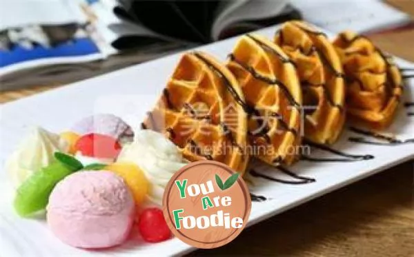 Afternoon tea waffles