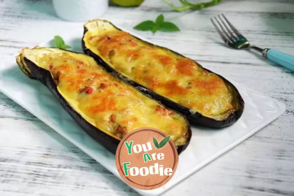 Baked eggplant with cheese