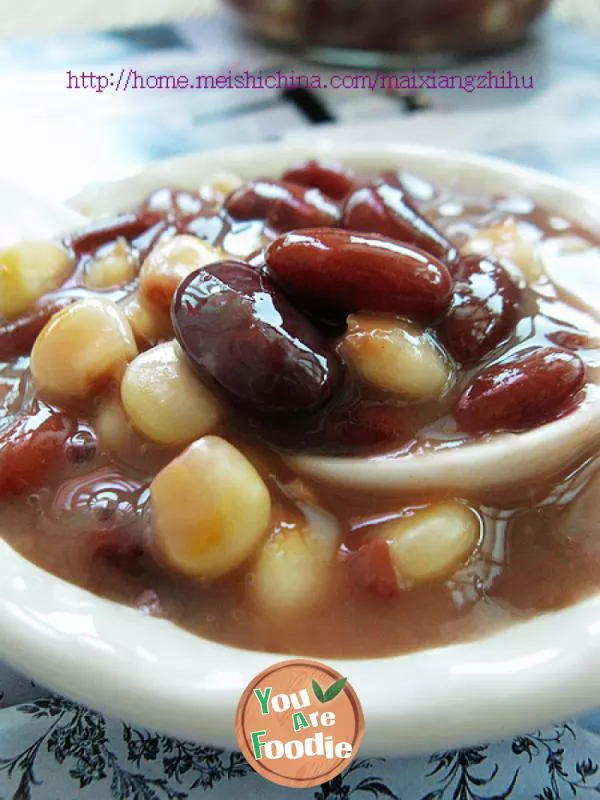 Red bean and corn porridge