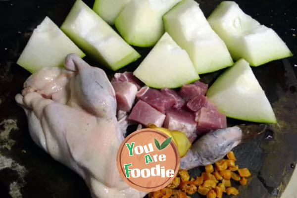 [simple cooking, delicious life] - white gourd duck soup -- a new tool for low-carbon life