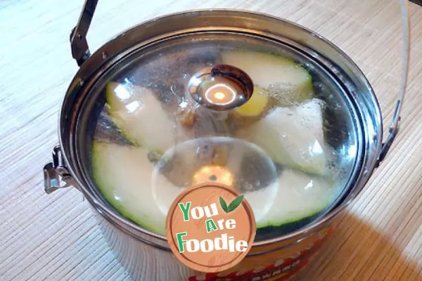 [simple cooking, delicious life] - white gourd duck soup -- a new tool for low-carbon life