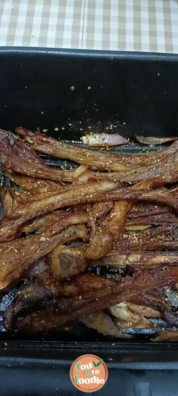 Roast lamb chops in air frying pan