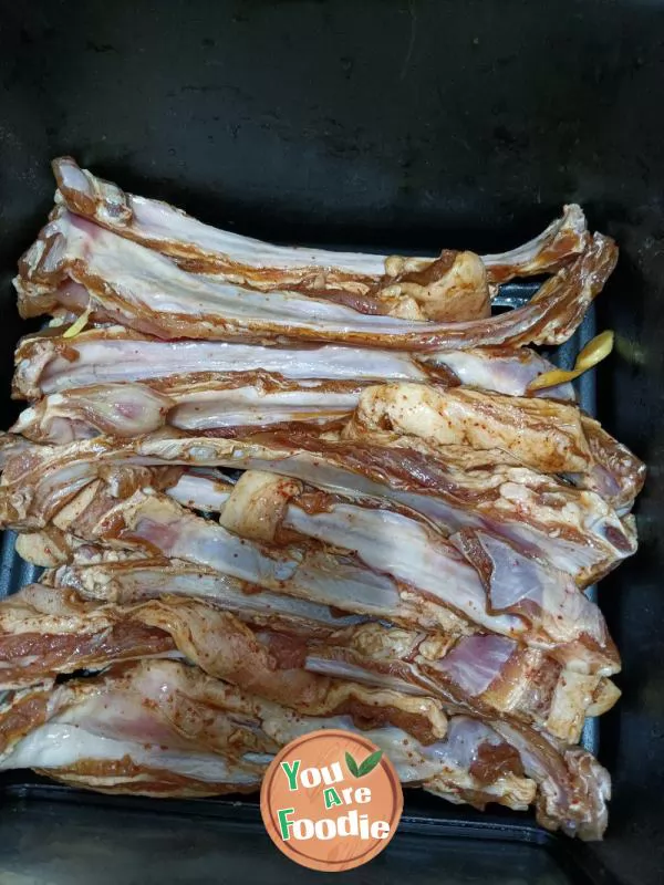 Roast lamb chops in air frying pan