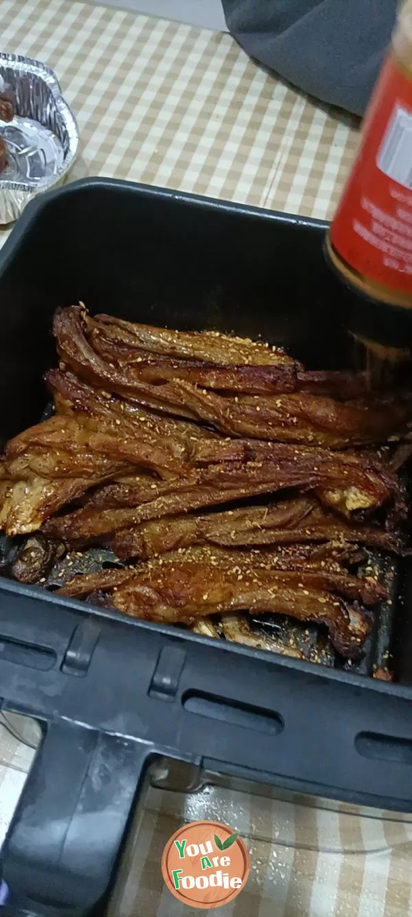 Roast lamb chops in air frying pan