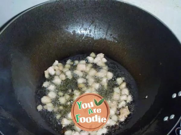 [fried noodles with jam, pattern making] fried noodles with diced meat and nuts