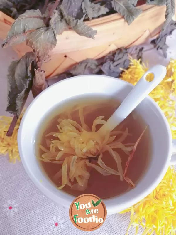 Mint chrysanthemum tea