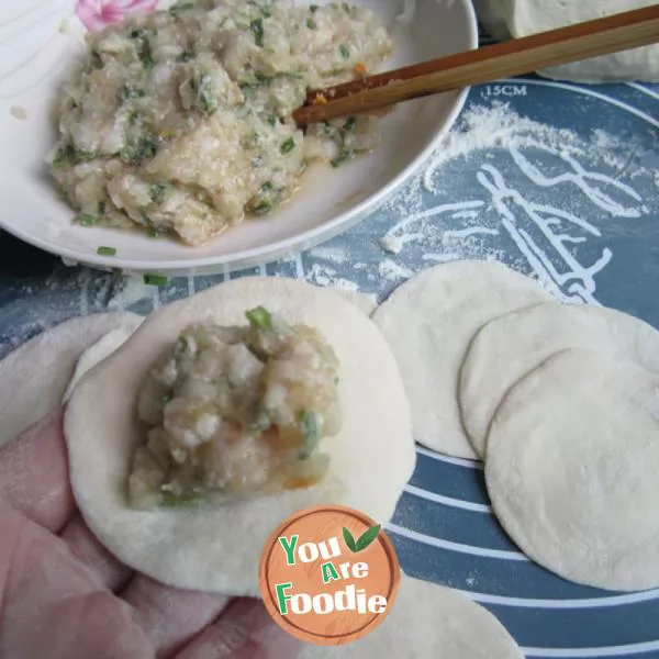 Dumplings stuffed with pork and cabbage