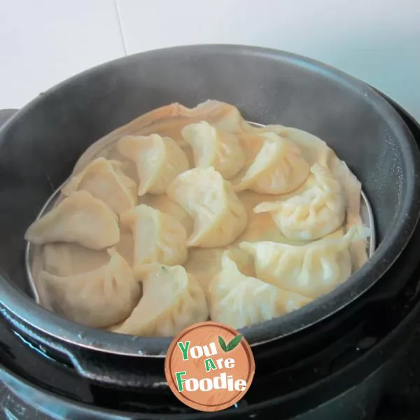 Dumplings stuffed with pork and cabbage