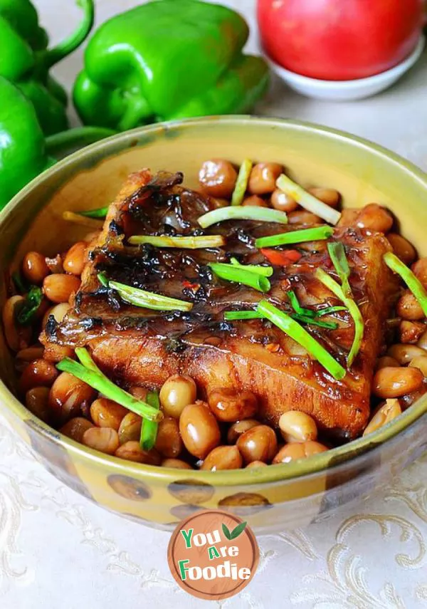 Stewed-salted-fish-with-peanuts