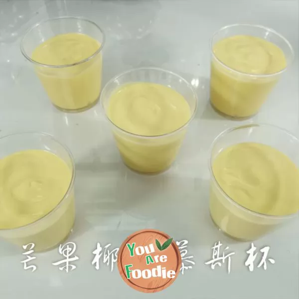 Mango Coconut Mousse cup