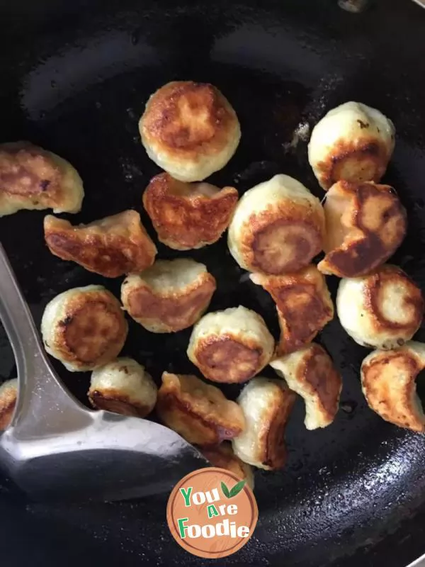 Colorful fried dumplings!