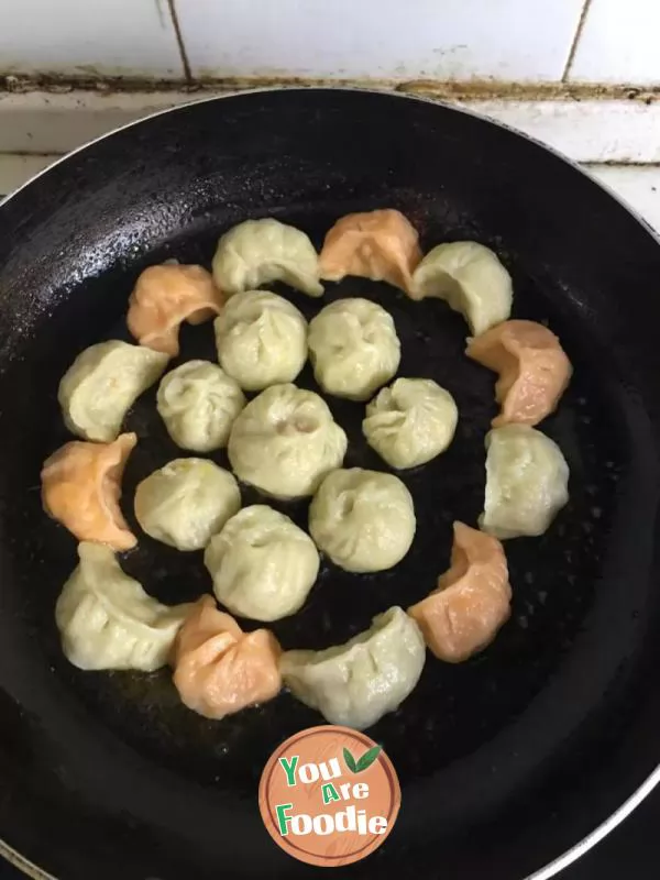 Colorful fried dumplings!