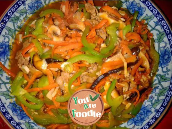 Stir-fried-shredded-pork---low-oil-version