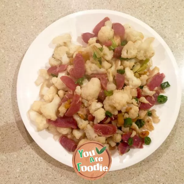 Preserved pork cauliflower