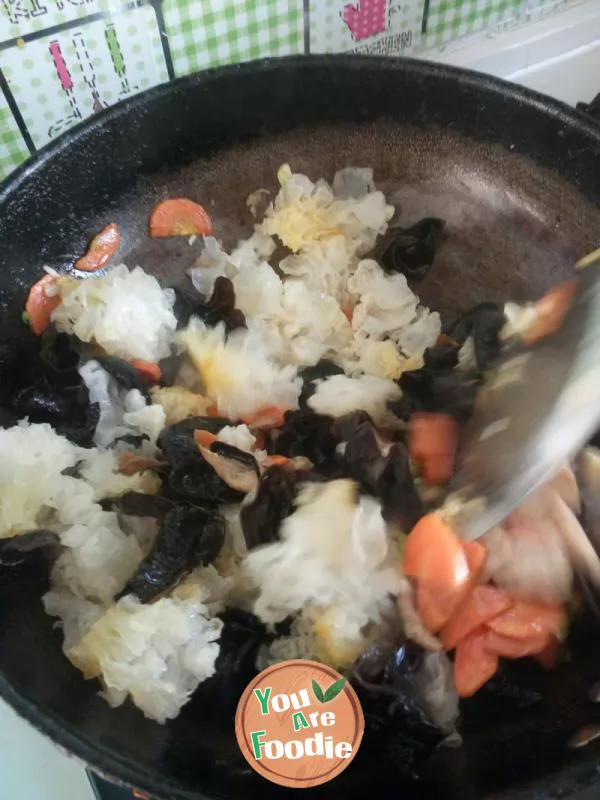 Black and white vegetables