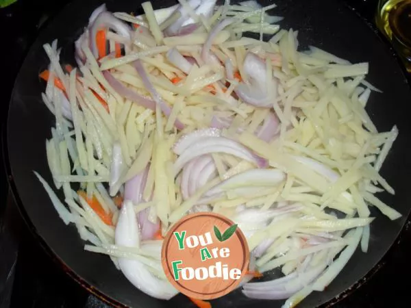 sweet & sour Shredded potato