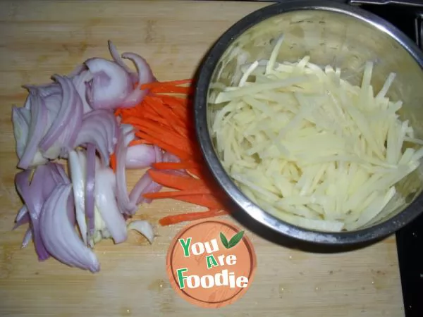 sweet & sour Shredded potato