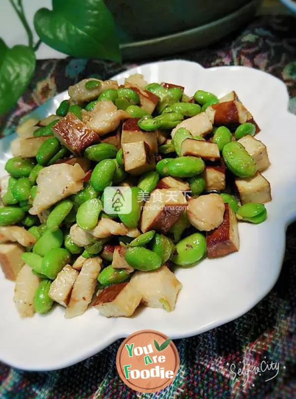 Stir fried bean and rice