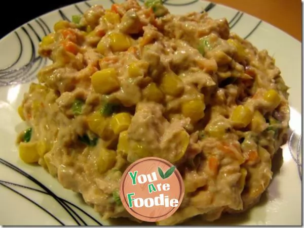 English tuna and corn salad