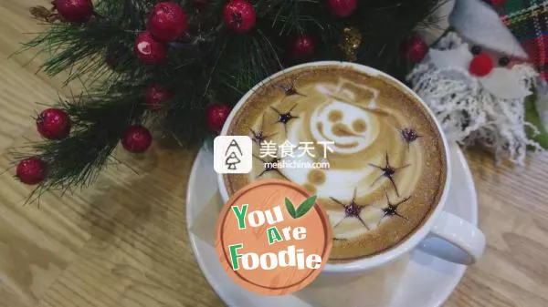 Coffee flower -- snowman