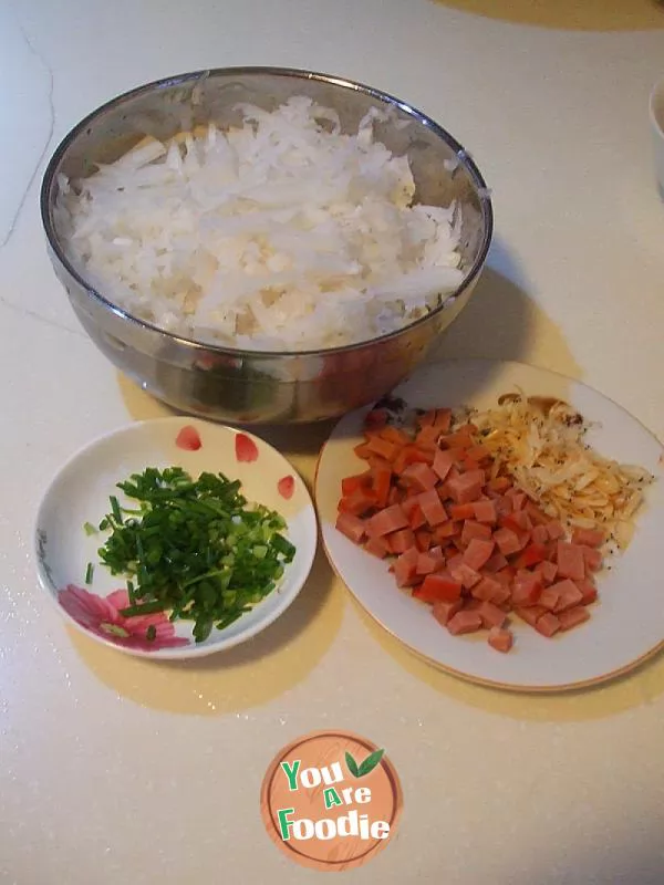 Fried shredded radish cake