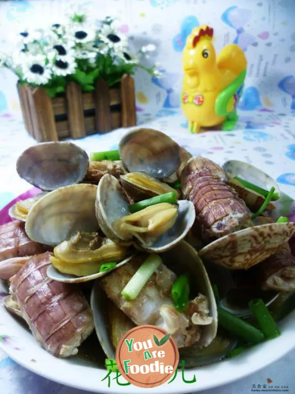 Fried Squilla with clam