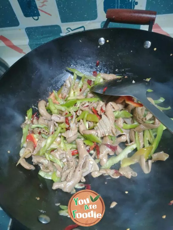 Stir-fried small intestine