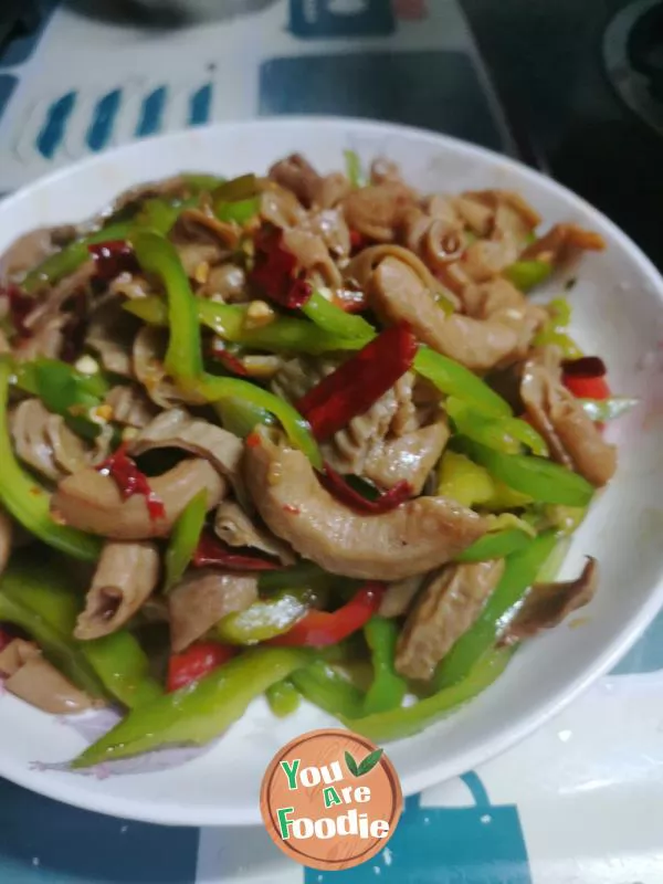 Stir-fried small intestine