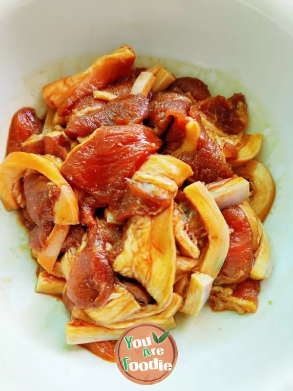 steamed pork with rice flour