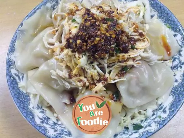 [birds and animals] wonton mixed with shredded pork