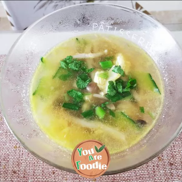 Cucumber-and-crab-flavored-mushroom-and-egg-soup