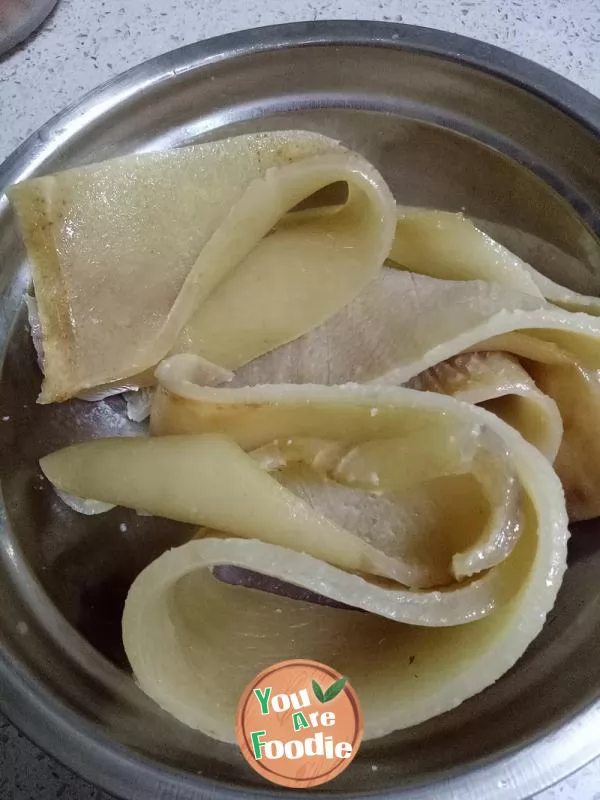 Delicious meat skin jelly