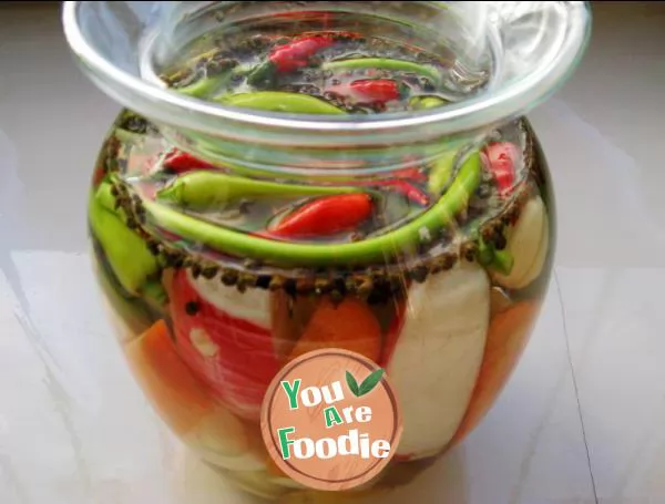 Sichuan pickles (experimental version of raw water and cold boiled vegetables)