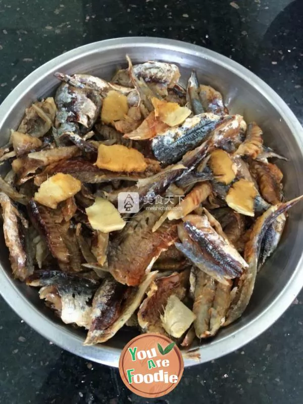 Steamed dried fish