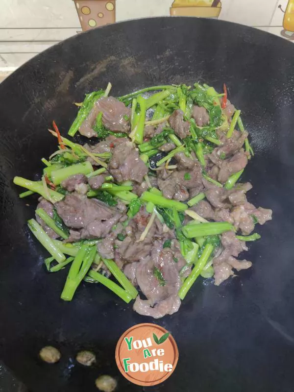 Stir fried beef