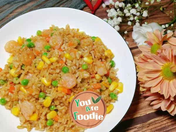 Stir-Fried Rice with Shrimp