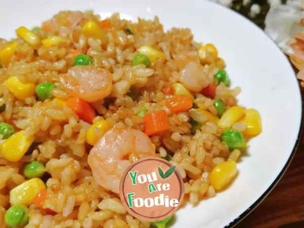 Stir-Fried Rice with Shrimp