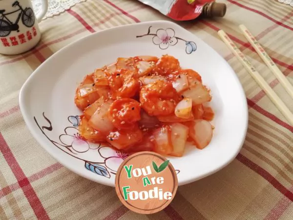 Sauteed Shrimp with Tomato Sauce