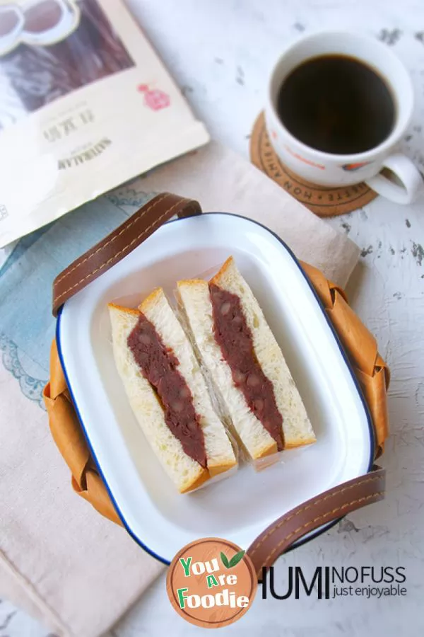 Red bean sandwich toast