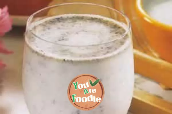 Easy hangover, sesame yogurt juice