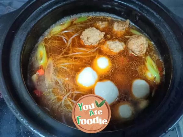 Stewed Pork Balls with Vermicelli