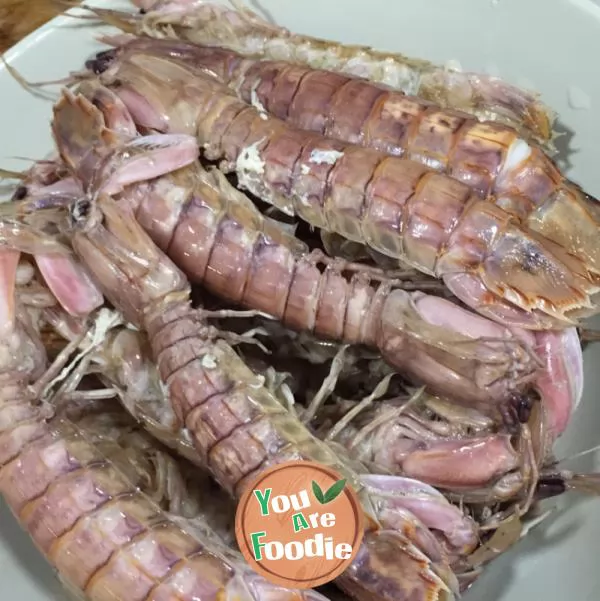 Boiled skin shrimp