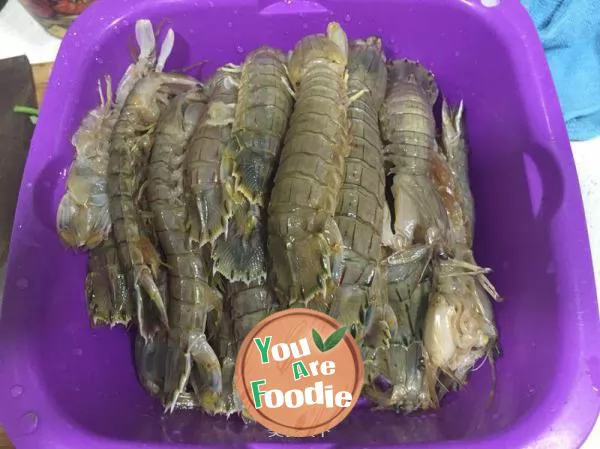 Boiled skin shrimp